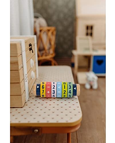 small foot Rechenrolle Kleines 1x1 „Educate“, Grundrechenarten Rechenschieber Abakus Rechenhilfe, ab 6 Jahren, 10527