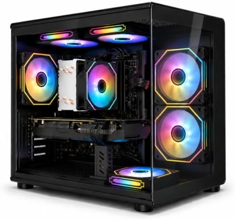 Desktop PC, i7-7700, RX 580 8GB, 16GB RAM, 256GB SSD, WiFi 6, Bla...