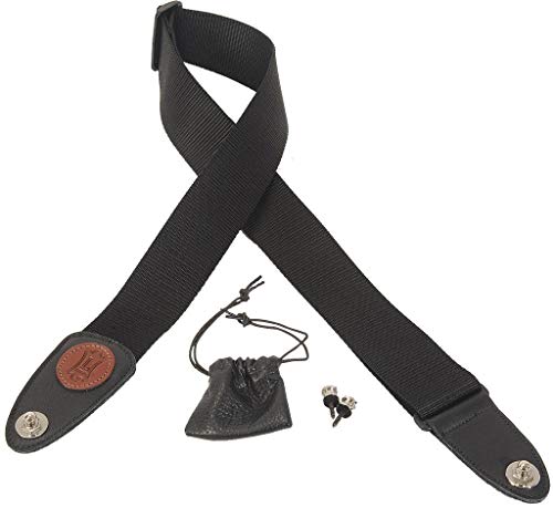 Levy’s mc8blk – Sangles pour Guitare et basse - Les Beatles, Paul McCartney, John Lennon, RIngo Starr, George Harrison Levy's mc8blk – Sangles pour Guitare et basse – Image 3