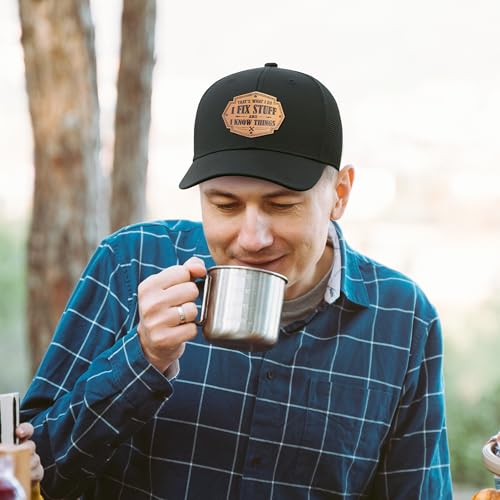 Image of KATLADIZ Fathers Day Hat from Daughter, Son - Fathers Day Birthday Gifts for Dad, Grandpa - Funny Hats for Men - Trucker Hat