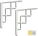 Soporte de estante flotante N / A de 90 grados, soportes de metal para estantes, ahorro de espacio, montado en la pared, 2 unidades para banco de trabajo de mesa, Blanco, 140x140mm