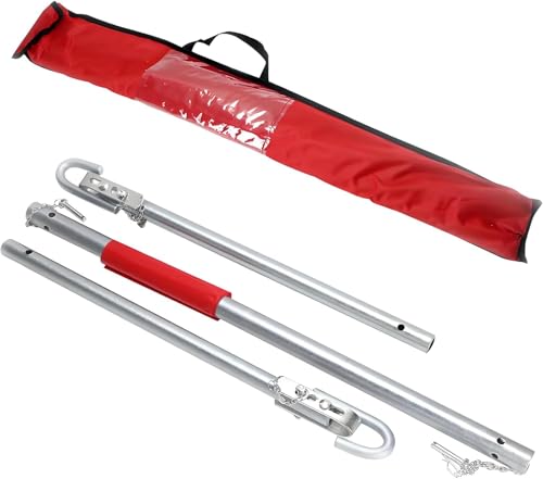 FERNVALE 2 Ton Heavy Duty Tow Bar 1.8m Sturdy Emergency Tow Pole for Car & Truck Durable Steel Towing Bar for Breakdown Assistance Reliable Vehicle Towing