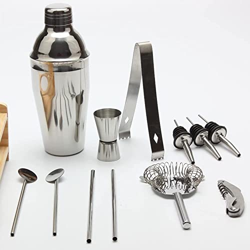 Set de Bartender 12 Piezas con Soporte y Shaker 750 ml miniatura 4