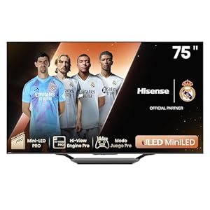 Hisense 75U7NQ – Mini-LED TV, 75 Pulgadas, con Quantum Dot Colour, Modo Juego de 144Hz VRR 240 fps, Full Array Local Dimming, Procesador Hi-View Engine,Dolby Vision IQ & Dolby Atmos (Nuevo 2024)