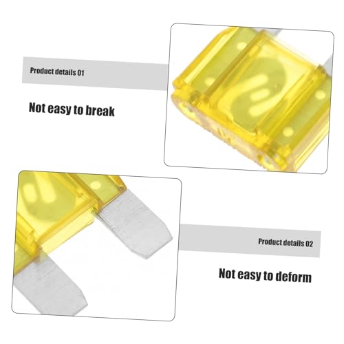 Kit de 20 fusibles mini para automóvil, motorhome y RV, repuestos para fusibles automotrices miniatura 6