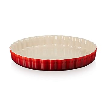 LE CREUSET LC Fluted Flan 28 Cm-Cherry Red