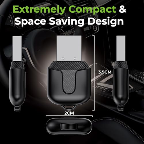 Image of UltraProlink DriveLink| Android Auto /CarPlay Adapter| 2in1 Wireless Car Receiver|Wifi 5.8GHz & Bluetooth 5.2 Connectivity| Only for Cars with OEM Pre-Installed Wired Android Auto /CarPlay |UM1221|Black