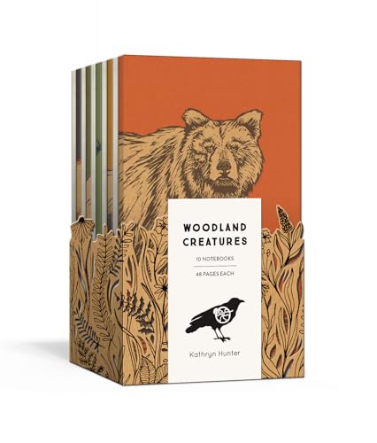 Woodland Creatures: A 10 Notebook Set (Blackbird Letterpress)