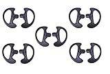 KEYBLU Universal Replacement Soft Silicone Open Ear Insert Earmould for Two Way Radio Earmold Coil T