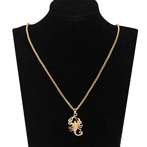 Jczr.y Scorpion Necklace Long Chain Gold Scorpion Pendant Necklace For Women Men Punk Rock Hip Hop Jewelry Scorpio Jewelry Gift #TOP1