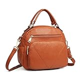 MATERIAL: este bolso de alta calidad es una selección de piel sintética avanzada con asas muy duraderas, exquisito hardware dorado claro y cremallera con asa superior suave. Todas las juntas de costura han sido reforzadas para mayor durabilidad.