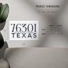 Lantern Press Wichita Falls, Texas, 76301 Zip Code (Blue), 12x18 Inch Art Print, Home Decor #4