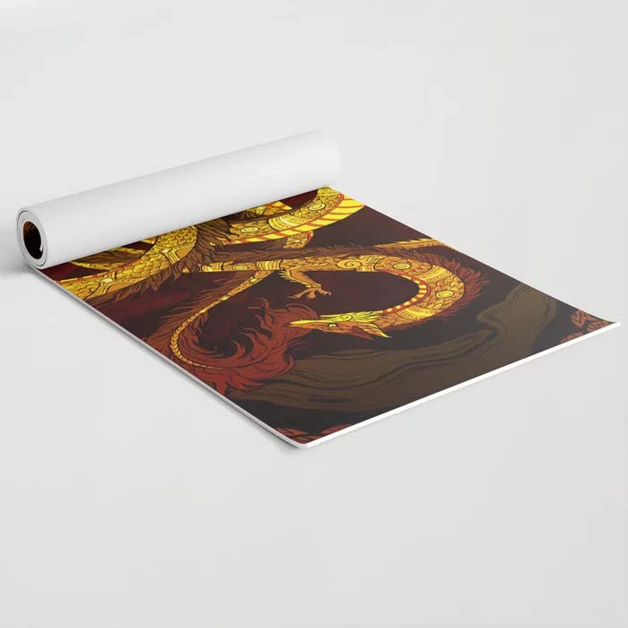 Yoga Mat Custom SNAKE design NON Slip Breathable Fitness Workout Yoga Mat LIGHT Weight Durable Flexible Easy Grip