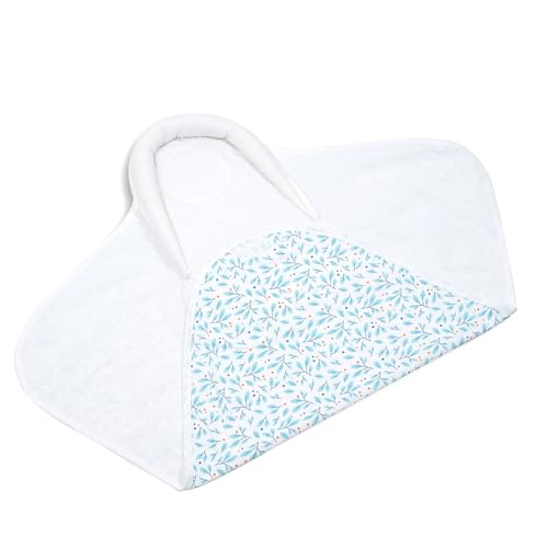 Image of TIDY SLEEP Baby Swaddle Wrappper Adjustable for Newborn || 100% Cotton Soft || Newborn Blanket for 0-3 Months (Blue Leaf)