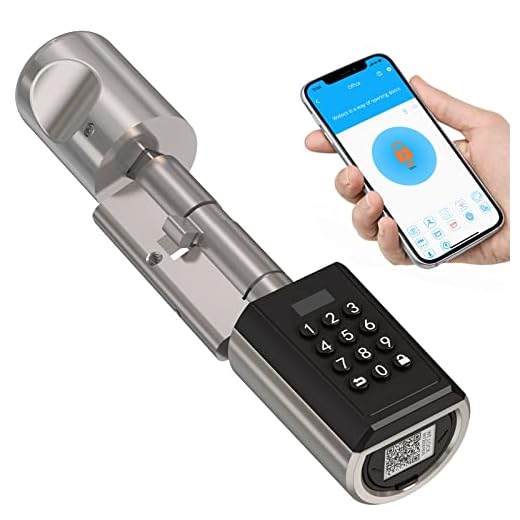 Welock Electronic Door Lock Front Door with Pin Code, Waterproof Electronic Door Lock with Bluetooth and App, Suitable for Doors of 50-100 mm Thick