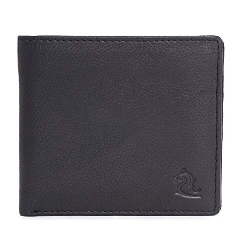 Image of KARA Brown Men's Nappa Leather Bifold Wallet | Slim Genuine Leather Wallet with 8 Card Holder Slots | Compact Everyday Wallet for Office, Travel, Gifting and Daily Use | A Great Gift for Him