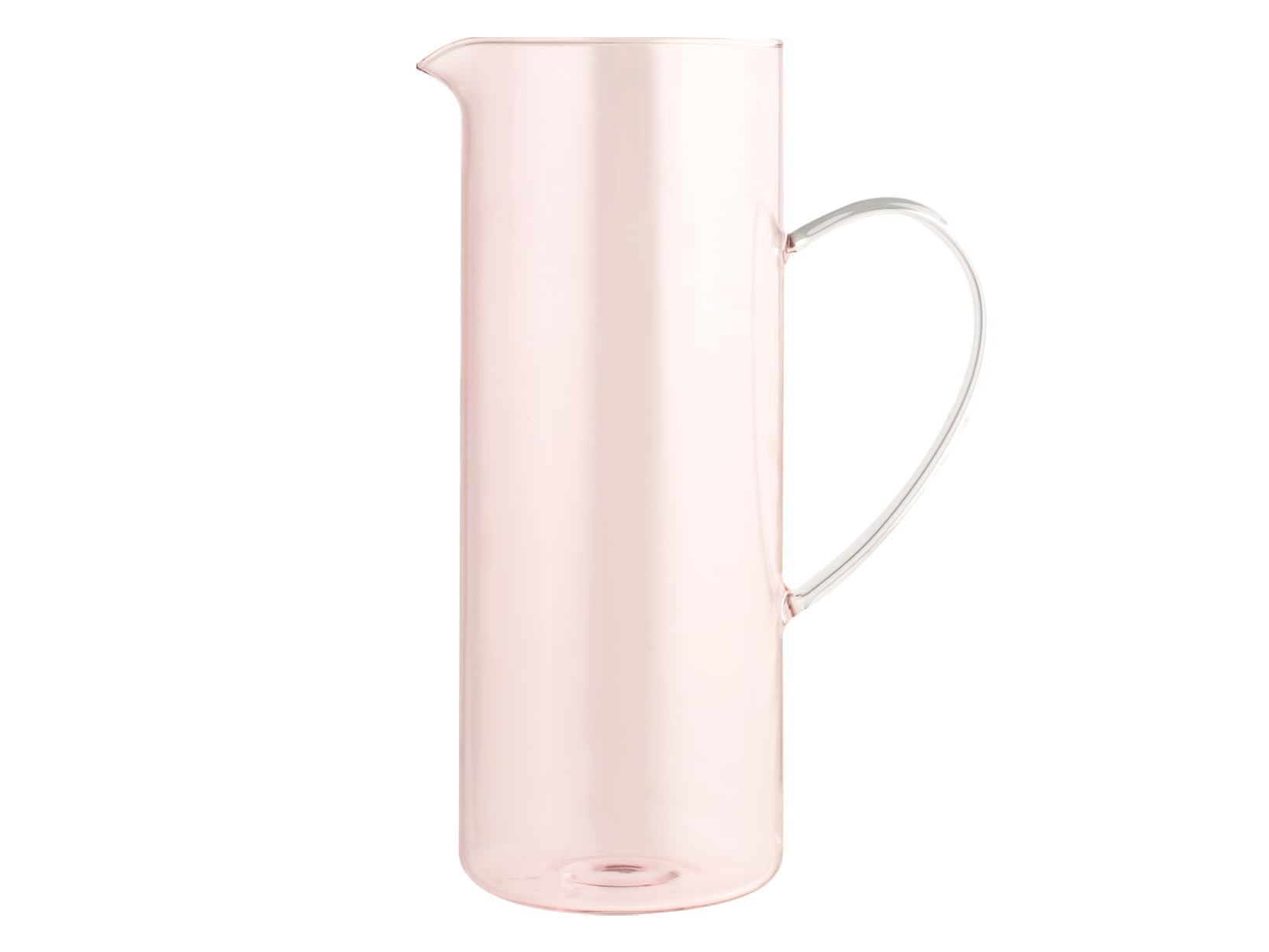 H&H Pink Daylight Borosilicate Glass Jug, 1.25 Litres