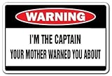 Photo Gallery cartello di avvertimento in metallo divertente con scritta "i m the captain" (lingua italiana non garantita), idea regalo, barca, compagnia aerea, capitano (lingua italiana non garantita), 20,3 x 30,5 Photo Gallery cartello di avvertimento in metallo divertente con scritta "i m the captain" (lingua italiana non garantita), idea regalo, barca, compagnia aerea, capitano (lingua italiana non garantita), 20,3 x 30,5
