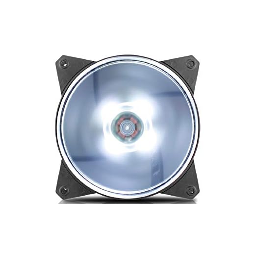 Fan para Gabinete Cooler Master, MasterFan 120mm MF120L LED, Branco