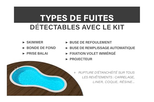 Méduze - Lecksuch-Set für Pool, 1 l, gebrauchsfertig – Universal