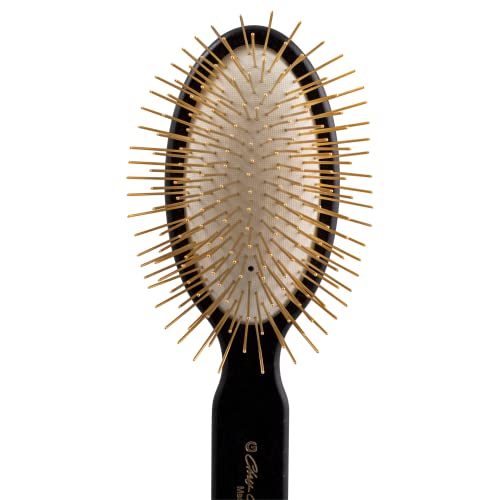 Cc 35mm Oval Pin Brush Gold Series brosse de toilettage pour poils longs