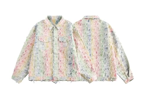 Veste en denim homme d'exception avec grand col tailleur