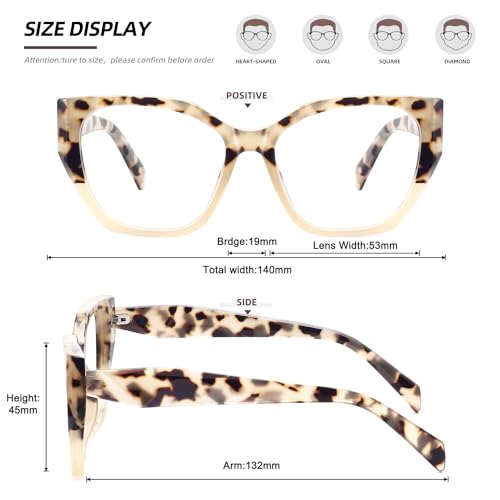 Image of MEETSUN Blue Light Blocking Glasses for Women Trendy Cat Eye Frame