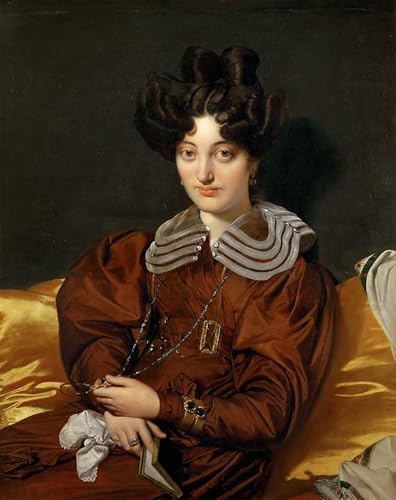 Tableau Jean Auguste Ingres portrait de Madame Marcotte affiche en toile 60x90cm