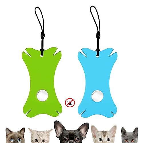 iJiGui 2 Unidades Tarjeta de Garrapatas con Lupa, Tick Remover Tool Tick Remover, Mapa de Garrapatas con Lupa Quitar Garrapatas(Azul+Verde)