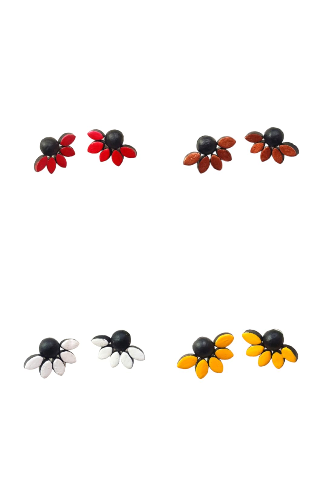 GenericTANDRA'S FASHION TERRACOTTA FLOWER EARRING FOR WOMEN AND GIRLS