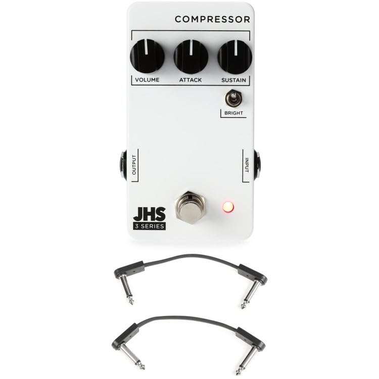 JHS 3 Series Compressor Pedal with 2 Patch Cables