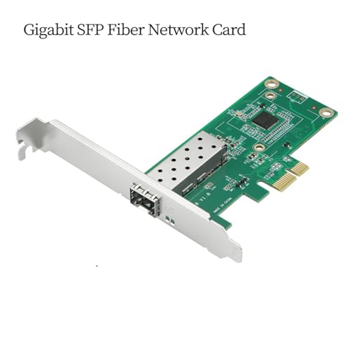Adaptador de Red PCIe Gigabit SFP con Puerto RJ45 Compatible con Chipset I210, Tarjeta LAN de Fibra de Puerto Único con Interfaz LC para Escritorio y Servidor, Ethernet de Alta Velocidad miniatura 2