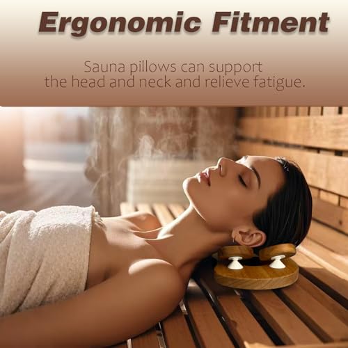 Benks Sauna Accessories Headrest Pillow, Relieves Neck Pain & Supports Head - Image 3