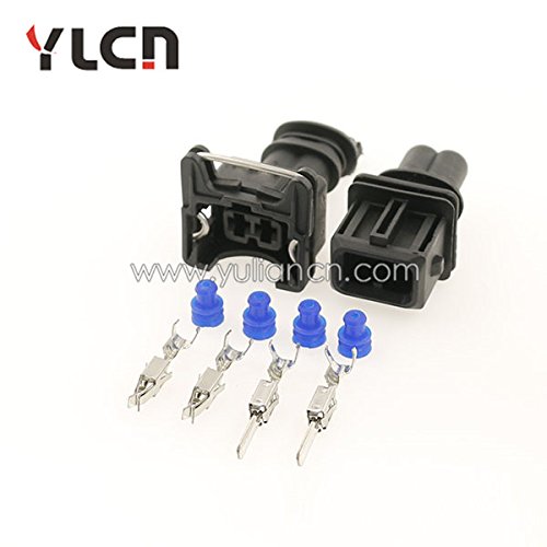 Buyme 5 Sets 2 Pin Fuel Injector Type Ev1 Injector Connector 2827621/