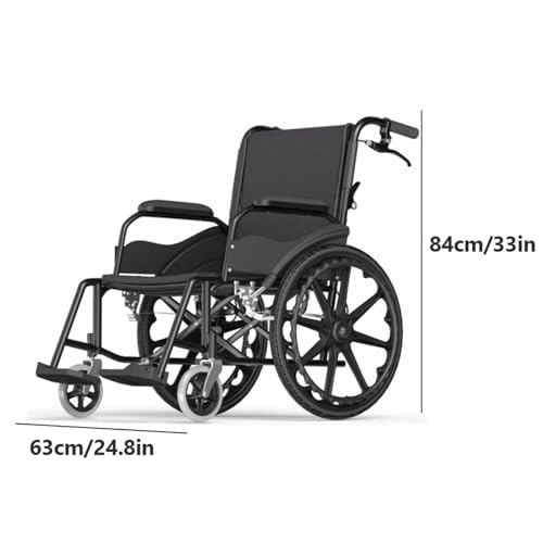 Transport-Wheelchair-Manual-Wheelchair-Whandbrakes-Transportation-Wheelchair-Ergonomic-Seat-Folding-Wheelchair-Load-100kg220lb-for-Adults-Mobility-aids