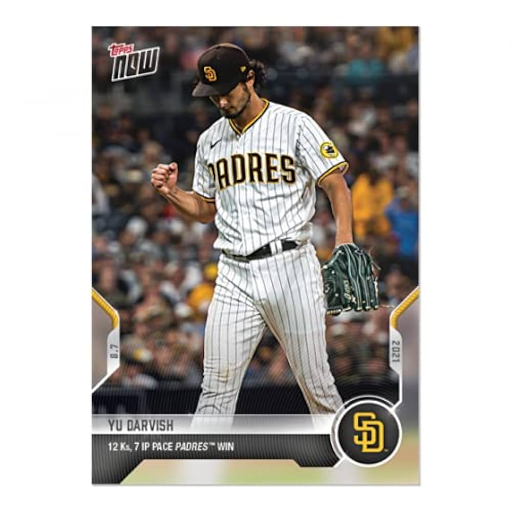 Topps Now パドレス ダルビッシュ 日本人最多奪三振記録更新 49シリ Topps Now パドレス ダルビッシュ 日本人最多奪三振記録更新 49