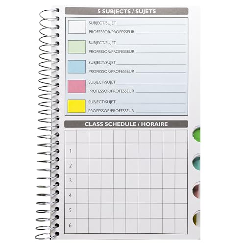 Hilroy 5-Subject Coil Notebook, 6" x 9.5", Wide Ruled, 300 Pages/150 Sheets, 1 Notebook, Colour May Vary (13402) image 7