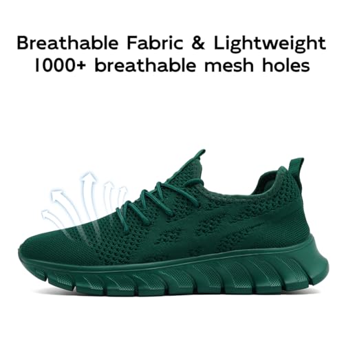 Image of Mens Walking Tennis Shoes Slip On Hiking Running Sneakers Non Slip Fitness Casual Workout Athletic Gym Lightweight Breathable Comfortable Trainers