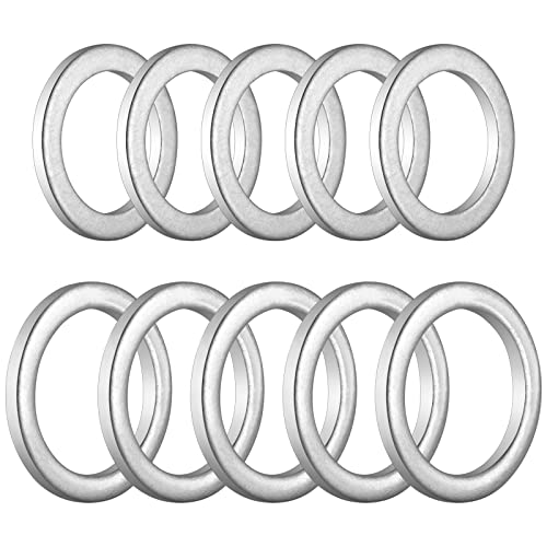 Image of Rear Differential Fill & Drain Plug Gaskets Crush Washers Seals Rings Compatible with Hon da Accord Acura Civic Ridgeline Odyssey CRV CR-V Pilot Fit Element, for the Part# 94109-20000 90471-PX4-000