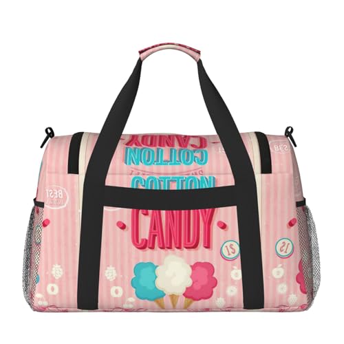 Cotton Candy Print Everyday Use Travel Duffle Bag Large Capacity Travel Bag Stylish Functional Bag2