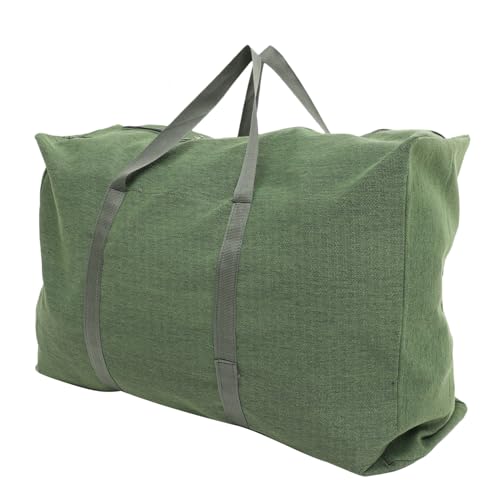 Beaupretty Large Canvas Travel Duffle Bag with Handle Military Style Luggage Storage Thickened Fabric Spacious for Clothes and Essentials Practical for Moving and Trips Random Color