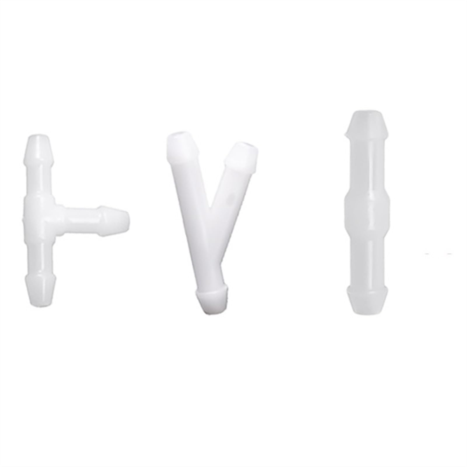Wiper Spray Nozzle T/Y/I 3 Types Car Windshield Washer Nozzles Hose Water Tube Connector Wiper Spray Pipe Joint Windscreen Wipers Accessories (Color : White TYI)