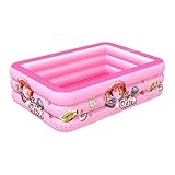 Piscina Hinchable Piscina Inflable Grande y Gruesa, Juguete de Verano al Aire Libre for la Familia.(Pink 3-130cm)