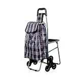 Générique Chariots de Courses Poulie Portable Panier d'achat résistant à l'usure Panier d'épicerie Accueil Panier d'achat Chariots Utilitaires Portables (D)