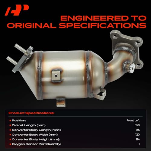 A-Premium Front Left Catalytic Converter Kit Direct-Fit Compatible with Cadillac, Chevy & GMC Models - 2019-2023 Blazer, 2017-2023 Acadia, 2017-2023 XT5, 2020-2023 XT6 - V6 3.6L - E.P.A. Compliant by A-Premium - Used condition - Image 3