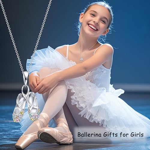 Dance Recital Gifts for Girls, Ballerina Necklace Jewelry, Ballet Gifts for Girls, Ballet Dancer Gifts, Dance Lovers Gifts for Young Girls Recital Dance Team Daughter Granddaughter Niece2
