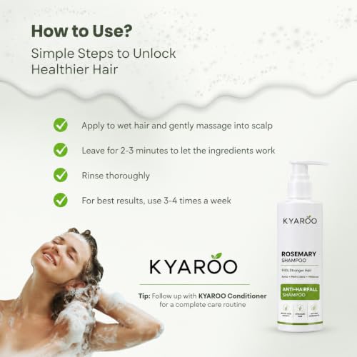 Image of Rosemary Shampoo for Men & Women | Enriched with Rosemary Extract | Hair Strengthening & Nourishing Shampoo | Sulfate & Paraben Free | For Stronger, Healthier-Looking Hair | 200 ml