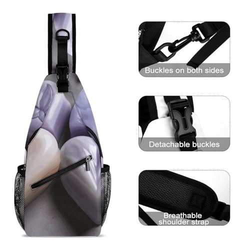 Bolso cruzado con forma de corazón para senderismo miniatura 3