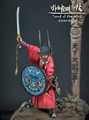 Figura resina samurái antiguo 1/24 75 mm sin armar miniatura 2
