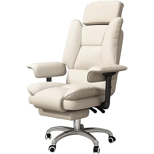 Chaise de direction en PU fauteuil de bureau élégant inclinaison grand angle